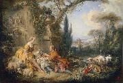Francois Boucher Charms of Country Life France oil painting artist